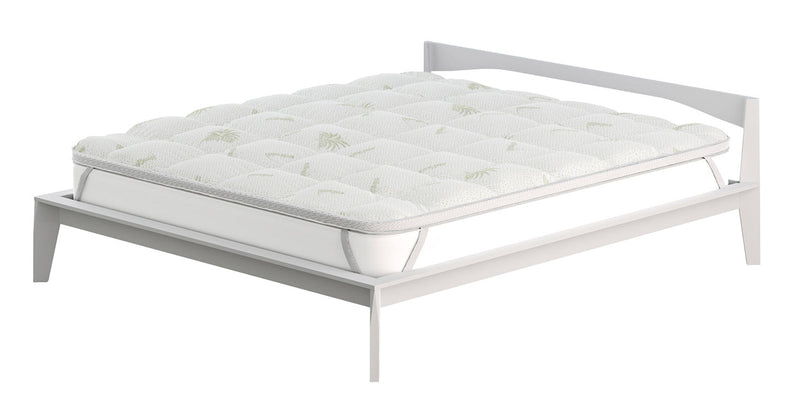 Topper Trapuntato 800 gr/mq con Elastici Wellness Aloe Varie Misure