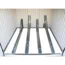 Box per Biciclette 203x203x162 cm in Metallo Antracite e Bianco