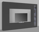 Parete Attrezzata Soggiorno 260x30x180 cm Maruska n°3 Grigio Antracite Opaco 