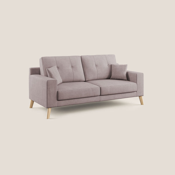 Divano 2 Posti 166x95x91 cm in Tessuto Rosa prezzo