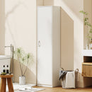 Armadio da Cucina Slim a 5 Ripiani con Spazio Interno Regolabile, in Legno, 40x35x180 cm, Bianco      