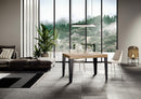  Tavolo Allungabile 200-304x90x77 cm Flame Quercia Natura Telaio Antracite