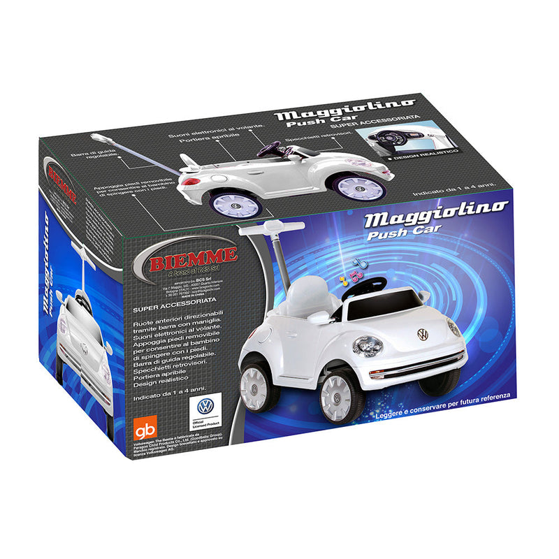 Macchina a Spinta per Bambini con Licenza Volkswagen Maggiolino Bianca