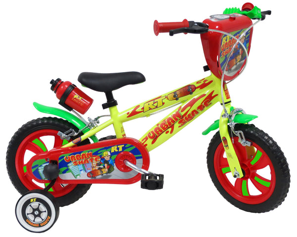 Bicicletta per Bambino 12" 2 Freni Gomme in EVA Urban Skate Gialla sconto