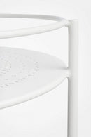 Carrello con Porta Bottiglie Burton Bianco in Metallo