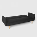Divano Letto Clic Clac 182x64x80 cm in Tessuto Nero