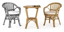 Tavolino da Giardino Ø60x70 cm in Rattan Vienna