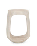 Tavolino Ø 33x45 cm Caffè White in Legno Naturale