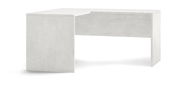 sconto Scrivania da Ufficio Angolare Sinistra 160x76x150 cm Ossido Bianco