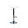 Sgabello Bar 40x40xH69/91 cm in Polipropilene Glen Bianco