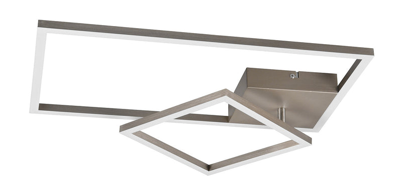 Plafoniera da Interno a LED SMD in Metallo Nickel Opaco