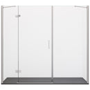 Porta Parete Doccia 1 Anta Battente in Cristallo Trasparente 8mm H195 Bonussi Iole Varie Misure