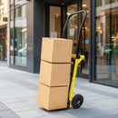 Carrello Portapacchi Pieghevole Piattaforma Multifunzione Porta Pacchi in Acciaio Giallo