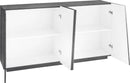Credenza 4 Ante Battenti 158,5x43x86 cm Vega Ardesia
