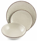 Servizio Piatti 18 Pezzi in Gres Villa d'Este Canapa