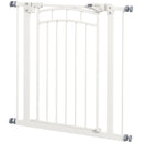 Cancelletto per Cani taglia Piccola e Media 74-80x76 cm in Acciaio e PA Bianco