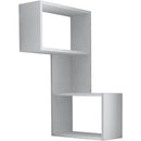 Mensola Scaffale Angolare da Parete 47x20x85 cm Salvaspazio in Legno Bianco      