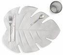 Set 6 Tovagliette Foglia in Eva Villa d'Este Home Tivoli Argento