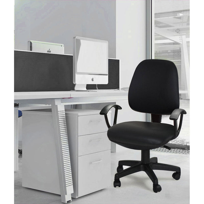 Sedia Poltrona Operativa da Ufficio in Tessuto Vandi Blu