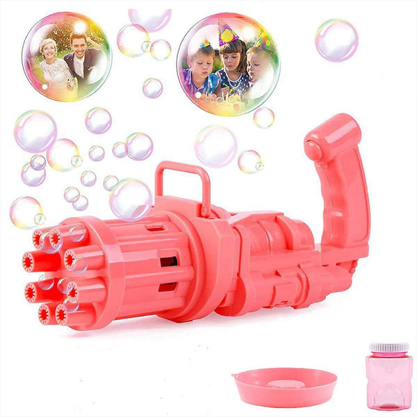 sconto Pistola Bolle di Sapone Automatica Ba Batterie Bubble Gun Rosa