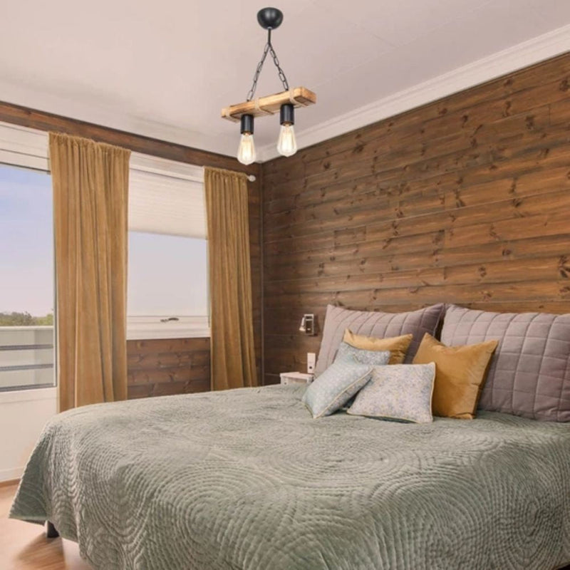 Lampada a sospensione Lagun  rustico industriale a 2 luci