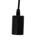 Lampadario a Soffitto Moderno a Sospensione 6 Luci E27 Ø34x16 cm  Nero