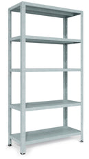 Scaffale in Metallo ad Incastro 5 Ripiani 100x40xh188 cm Crosser Firenze Zincato