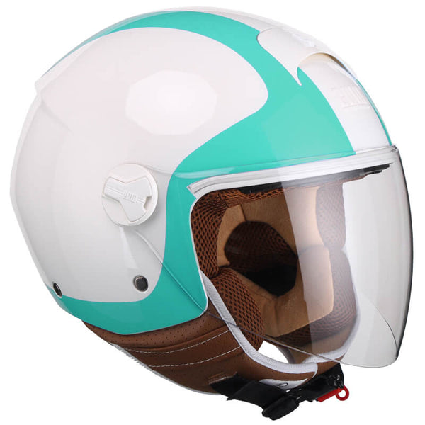 online Casco Demi-Jet per Scooter Visiera Lunga CGM Positano 107V Bianco Varie Misure