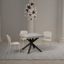 Tavolo Allungabile 90/194x90x77 cm Clerk Premium Cemento
