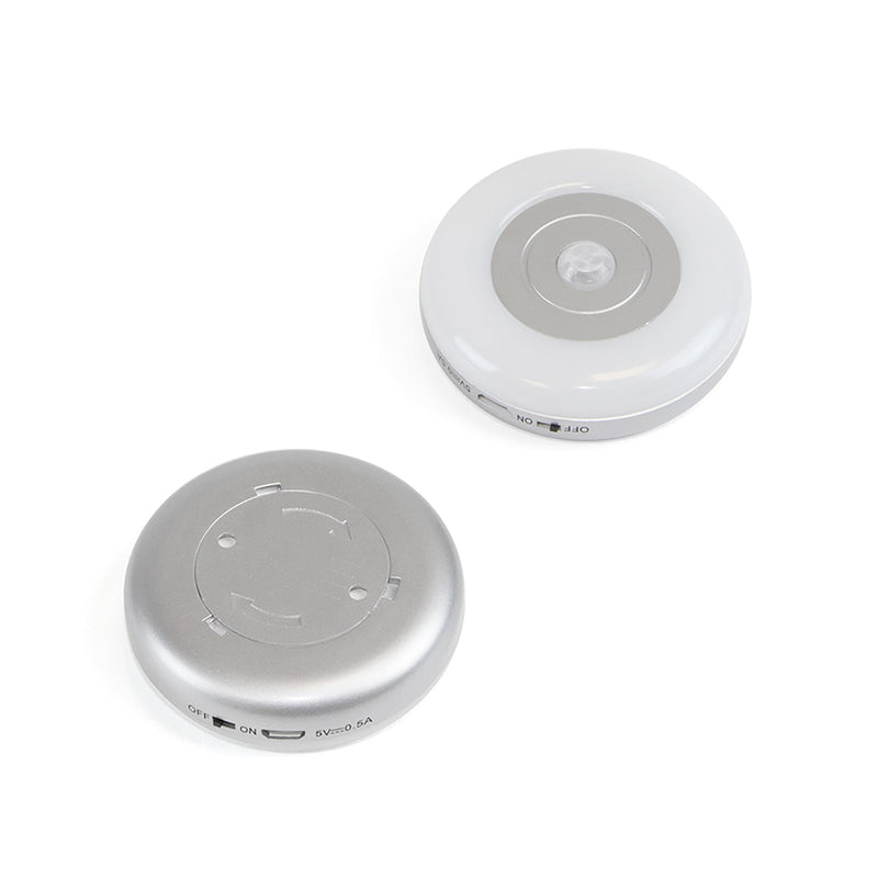 Lampada LED a Batteria Ricaricabile Sotto Pensile con Sensore di Movimento 1W Luce Bianca Naturale Emuca