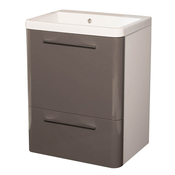 Mobile Lavatoio 65,5x50,5x87 cm 2 Cassetti Montegrappa Novella Dipiù Antracite sconto
