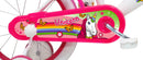 Bicicletta per Bambina 16" 2 Freni  Unicorno Bianca/Rosa