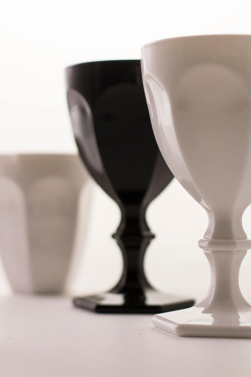 Confezione 6 Calici Vino in Vetro 170ml Villa d'Este Home Tivoli Wonderland Bianco