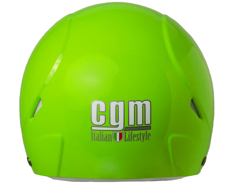 Casco Demi-Jet per Bambini con Frontino CGM Cuba Smile 204S Verde