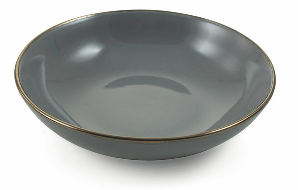 prezzo Set 6 Piatti Fondi Ø20x5 cm in Gres Villa d'Este Home Tivoli Royal Passion Grigio Scuro
