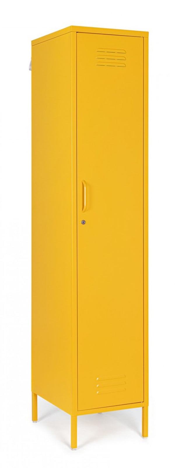 Armadio 1 Anta 38x46x185 cm Cambridge in Acciaio Giallo