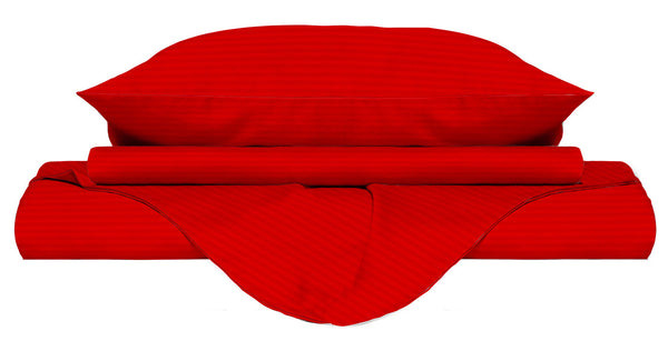 Copripiumino Matrimoniale con Sacco e Federe in Raso di Poliestere Rosso prezzo