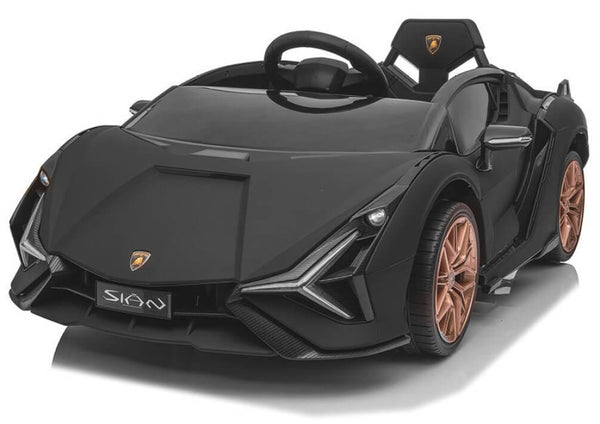 sconto Macchina Elettrica per Bambini 12V con Licenza Lamborghini Sian FKP 37 Nera Metallizata