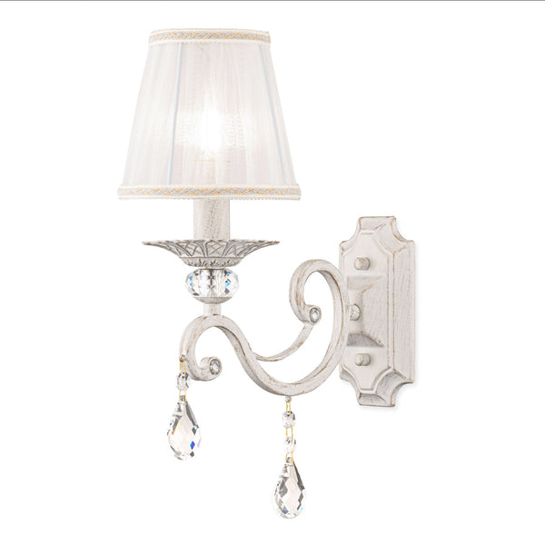 online Lampada da parete Elegant in Metallo Grace Bianco con Oro