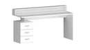 Scrivania 3 Cassetti e Ripiani a Giorno 160x60x90 cm New Selina Bianco Lucido  