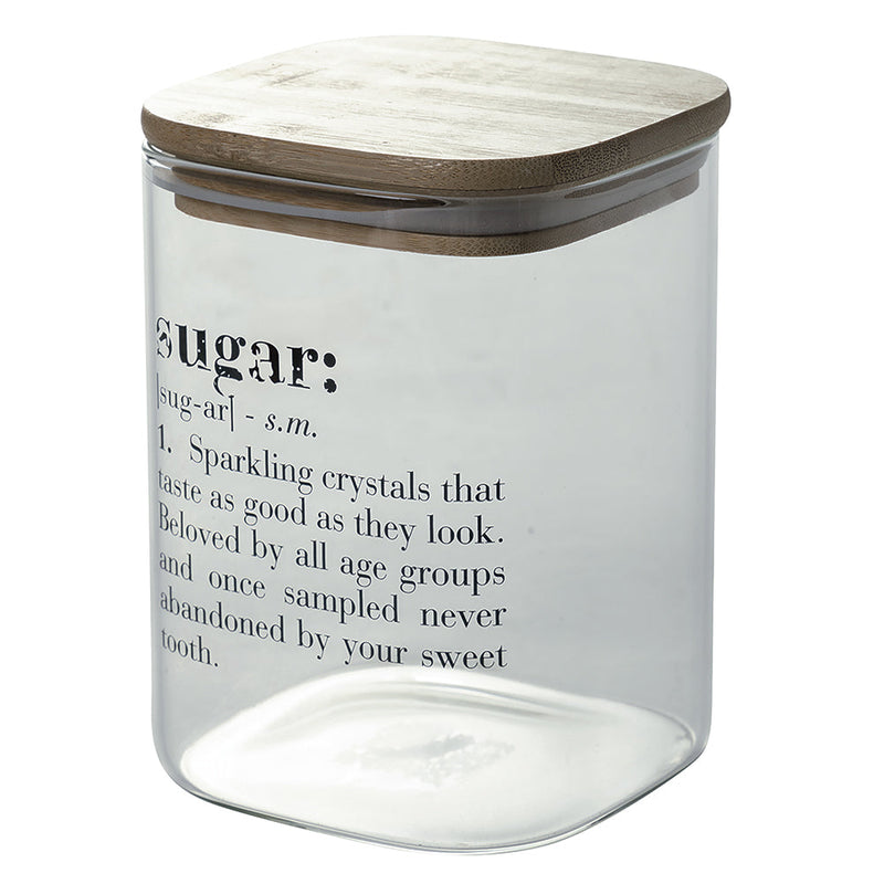 Set 3 Barattoli Sale Zucchero e Caffè 1 Litro in Vetro VdE Tivoli 1996 Inglese Trasparente