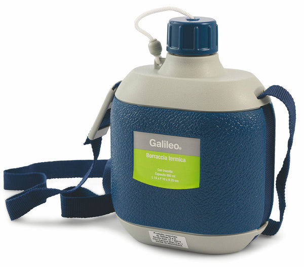 online Borraccia Termica in Plastica 600 ml con Tracolla Soriani Blu