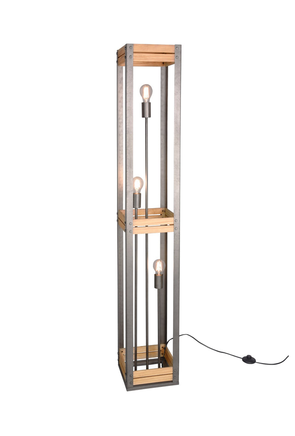 prezzo Piantana da Interno a LED in Metallo Nickel Opaco