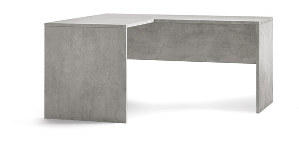 Scrivania da Ufficio Angolare Sinistra 160x76x150 cm Cemento sconto