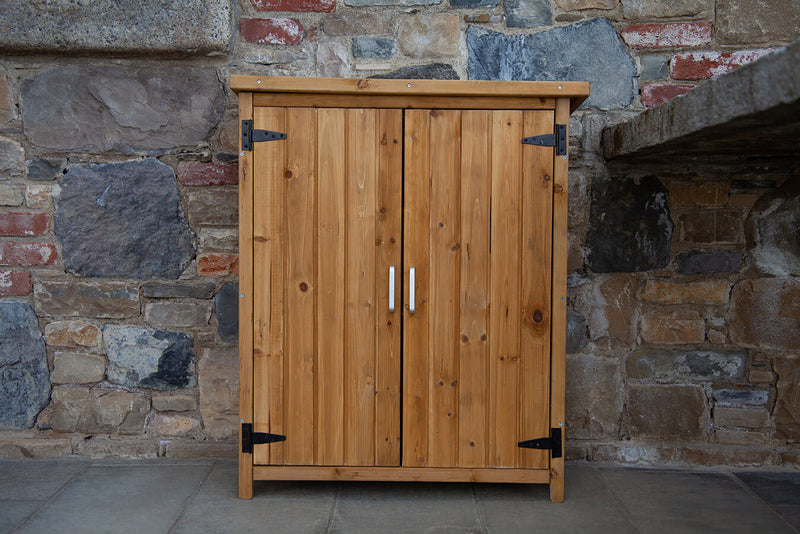 Armadio Porta Attrezzi da Giardino 70x89x35 cm in Legno