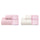 Set Spugna 4 Pezzi Asciugamani Viso + Ospite con Balza Garrini Jennifer Rosa