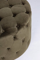 Pouf Lorella  in Tessuto effetto Velluto Forest