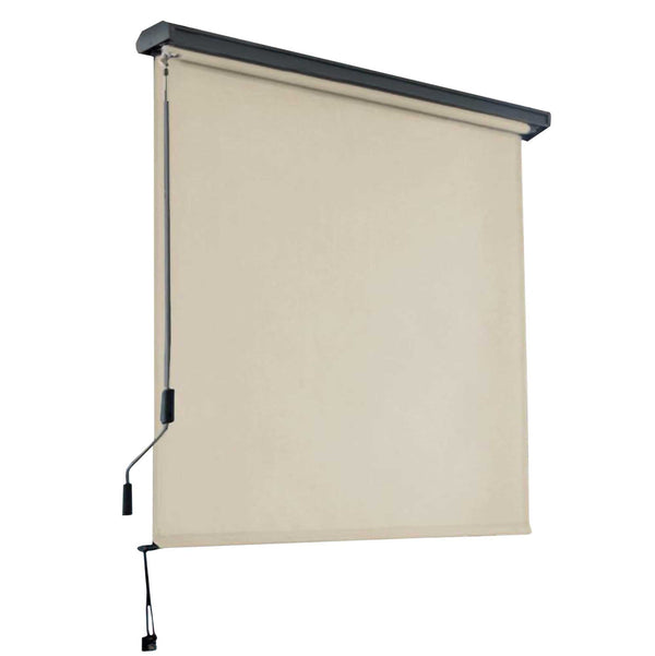 Tenda da Sole Avvolgibile Manuale 140x250 cm in Alluminio e Poliestere Charleston Bianco online