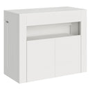 Consolle Tavolo Allungabile 90-302x42x75 cm Evolve Bianco Frassino con Panca Inferiore 