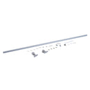 Kit Binario per Porta Scorrevole in Lega d'Alluminio 200x3.15x2.5 cm 